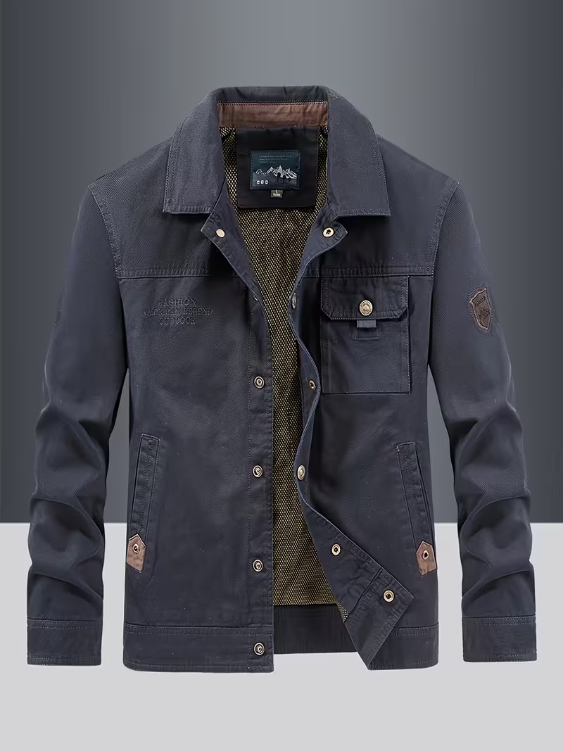 Men’s Lightweight Multi-Pocket Work Jacket