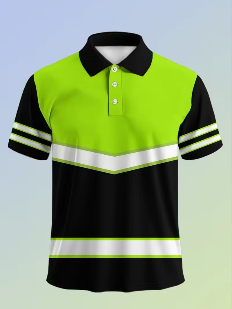 Men’s Hi-Vis Reflective Polo Shirt